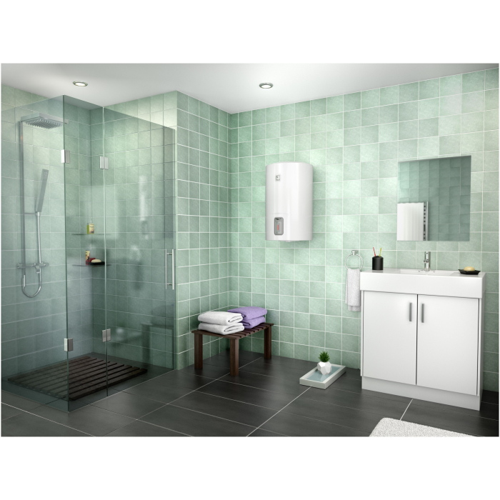 Boiler electric Ariston Lydos R 50, 1800 W, 50l, Tehnologie WaterPlus, TitanShield, Reglare externa temperatura, Rezervor emailat cu Titan, Alb [5]