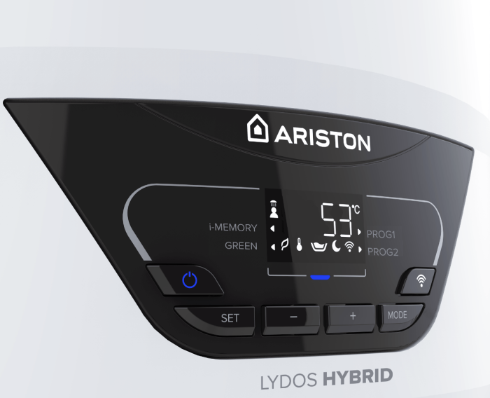 Boiler Electric cu Pompa de Caldura Ariston LYDOS HYBRID Wi-Fi 80, 80 Litri, 1200W, Clasa A, Tehnologie Hibrida, i-Memory [3]