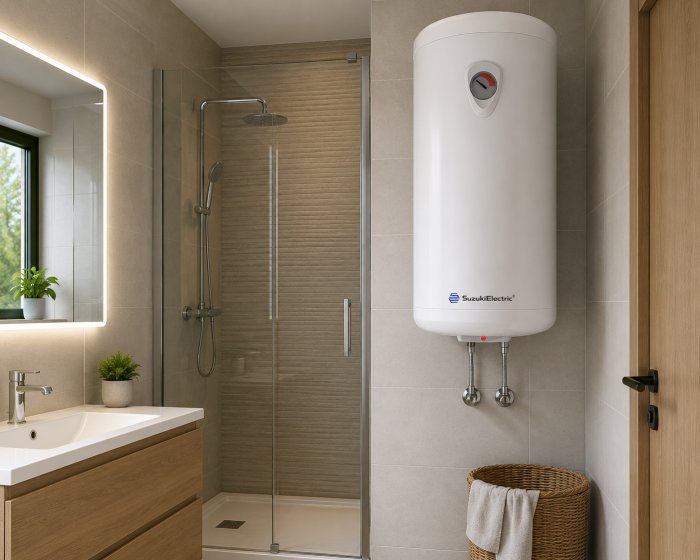 Boiler electric SUZUKI Electric Marina, 1200 W, 80l, Reglaj extern, Rezervor emailat, Anod de magneziu, Supapa hidraulica, Alb [3]