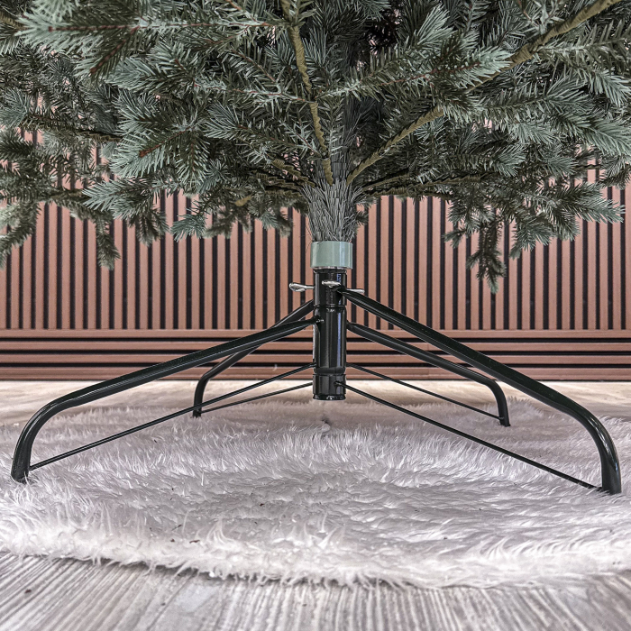 Brad artificial Christmas Deluxe, Alaska Select verde argintiu, integral 3D, 230 cm [5]
