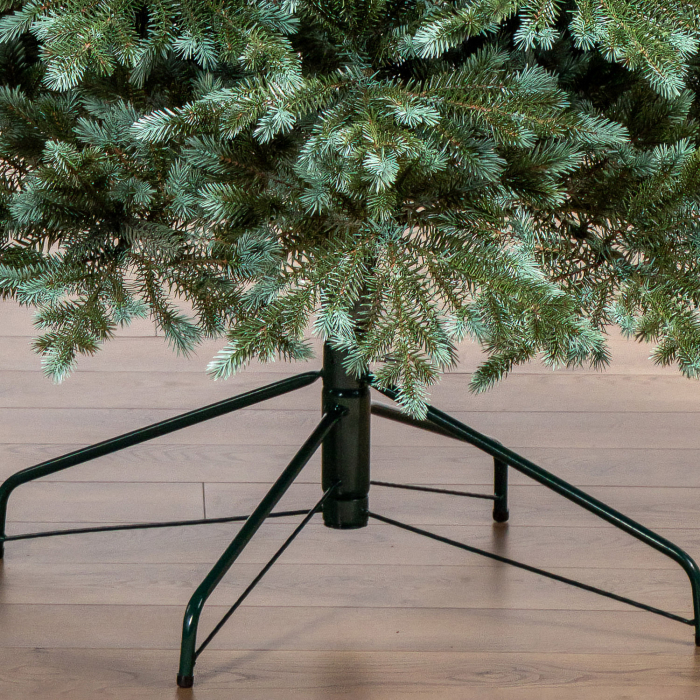 Brad artificial Christmas Deluxe, Alaska Select verde argintiu, integral 3D, 210 cm [8]