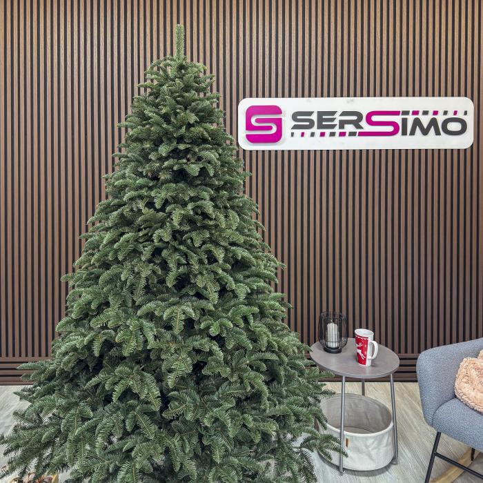 Brad artificial Christmas Deluxe by Sersimo, Alaska, verde, mix 2D+3D, 210 cm [11]