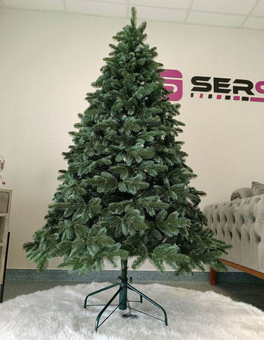 Brad artificial Christmas Deluxe by Sersimo, Canada argintiu, 3D,180cm [15]