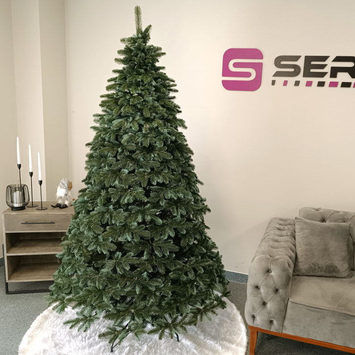 Brad artificial Christmas Deluxe by Sersimo, Canada argintiu, 3D, 210cm [1]