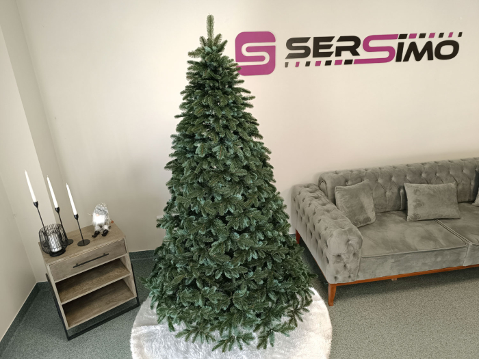 Brad artificial Christmas Deluxe by Sersimo, Canada argintiu, 3D, 210cm [10]