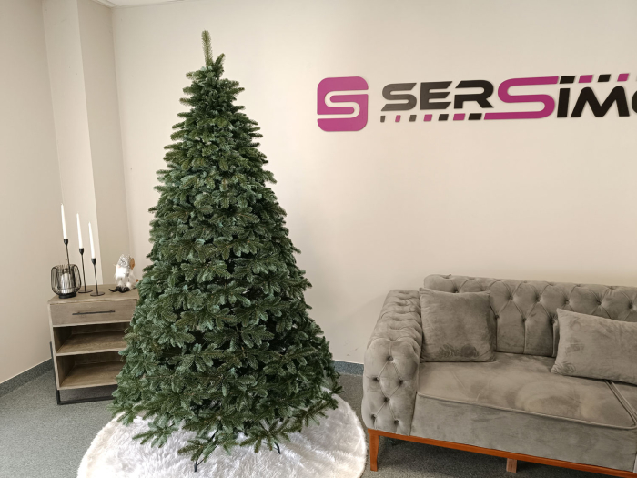 Brad artificial Christmas Deluxe by Sersimo, Canada argintiu, 3D, 210cm [5]