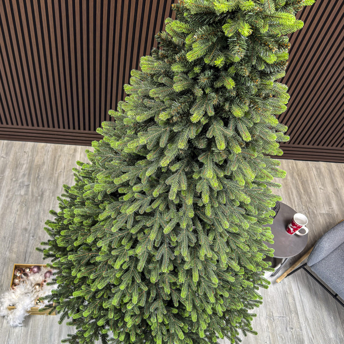 Brad artificial Christmas Deluxe, Carpati cu varfuri verzi, 2D+3D, 250cm [3]