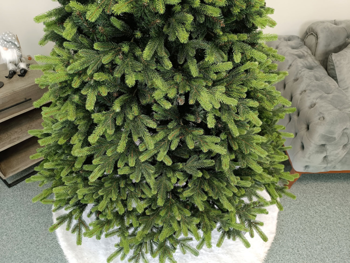 Brad artificial Christmas Deluxe, Carpati cu varfuri verzi, 2D+3D, 250cm [2]