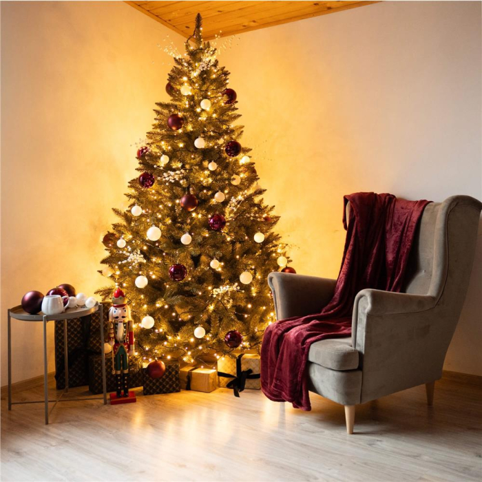 Brad artificial Christmas Deluxe by Sersimo, Caucazian Premium, 2D, 220cm [38]