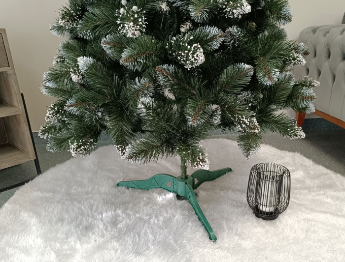 Brad artificial Christmas Deluxe, Crystal nins cu merisoare, 2D, 180cm [7]