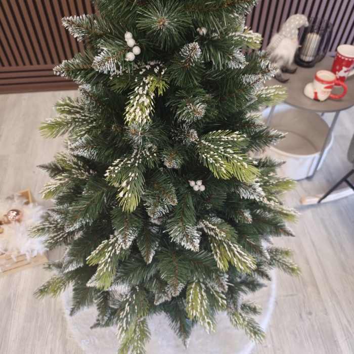 Brad artificial Christmas Deluxe, Diamant, 2D+3D, 150cm [3]