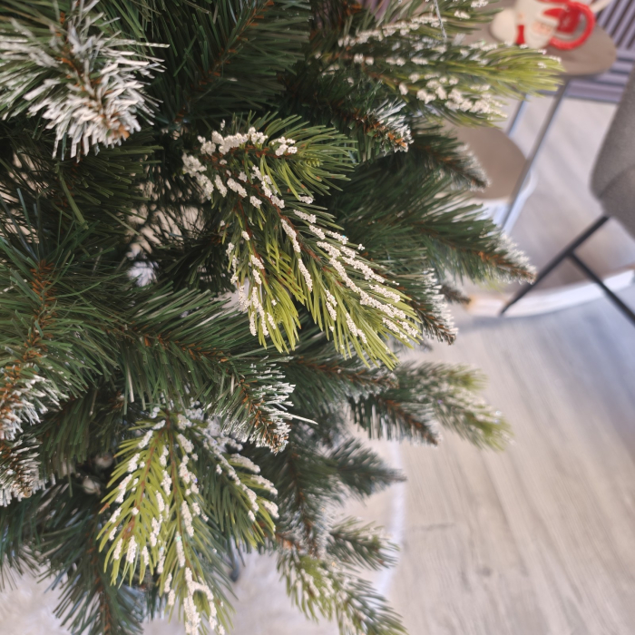 Brad artificial Christmas Deluxe, Diamant, 2D+3D, 150cm [12]