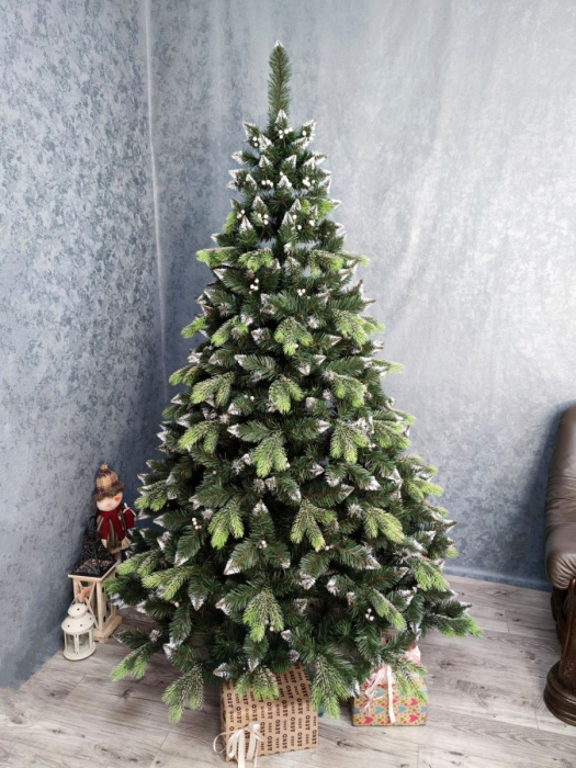 Brad artificial Christmas Deluxe, Diamant, 2D+3D, 200cm [7]