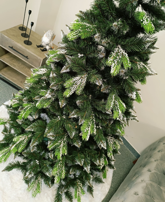 Brad artificial Christmas Deluxe, Diamant, 2D+3D, 200cm [5]