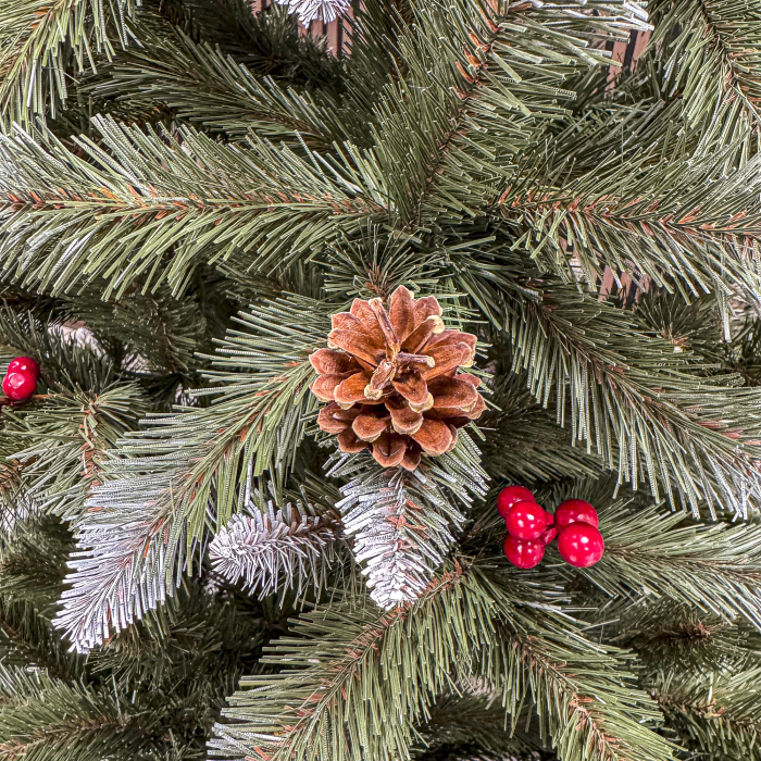 Brad artificial Christmas Deluxe, Frasin de Munte, 2D, 240cm [7]