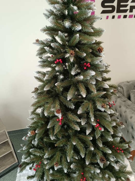 Brad artificial Christmas Deluxe, Frasin de Munte, 2D, 220cm [3]