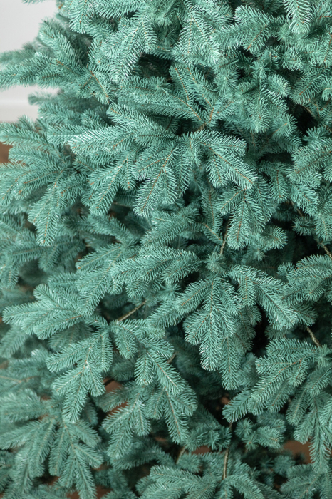 Brad artificial Christmas Deluxe, Kovalivka Select argintiu, integral 3D, 210 cm [15]