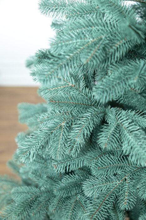 Brad artificial Christmas Deluxe, Kovalivka Select argintiu, integral 3D, 210 cm [11]