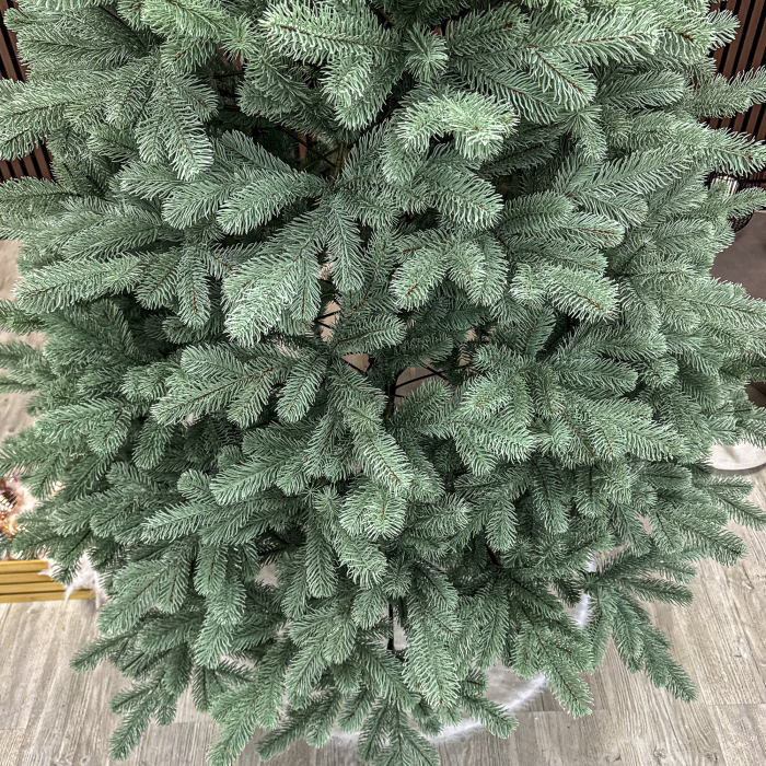 Brad artificial Christmas Deluxe, Kovalivska argintiu, 3D, 230 cm [2]