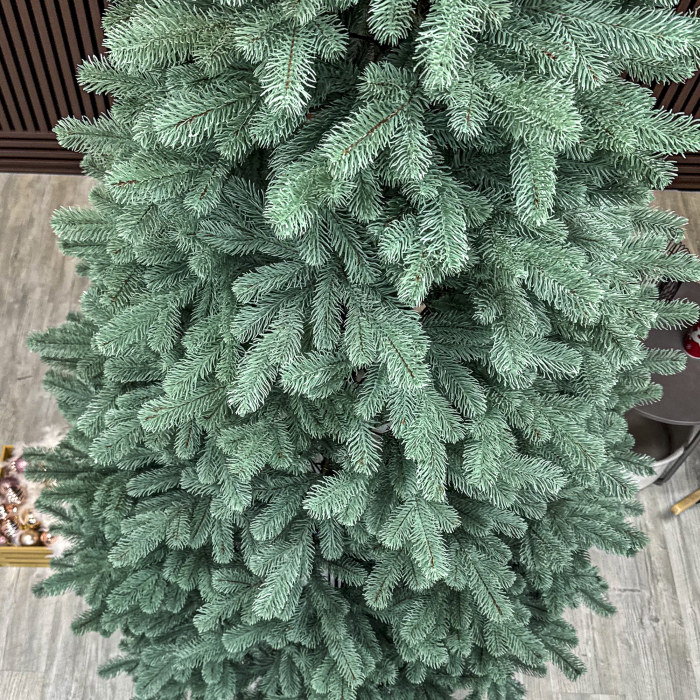 Brad artificial Christmas Deluxe, Kovalivska argintiu, 3D, 230 cm [3]