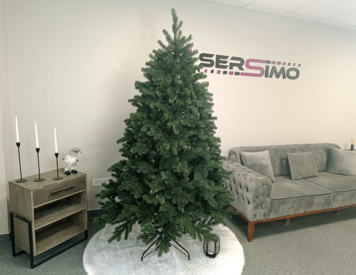 Brad artificial Christmas Deluxe by Sersimo, Kovalivska verde, 3D, 210cm [22]