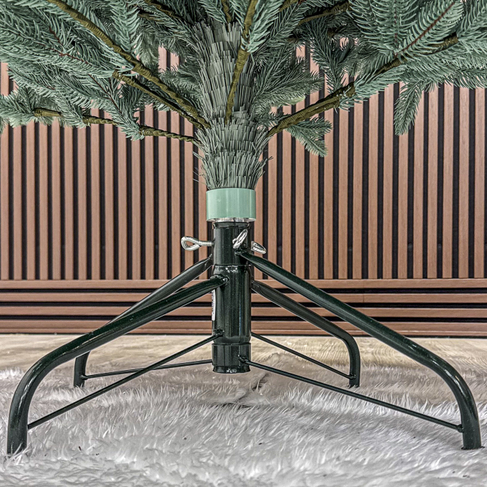 Brad artificial Christmas Deluxe, Laponia Select argintiu, integral 3D, 180cm [5]