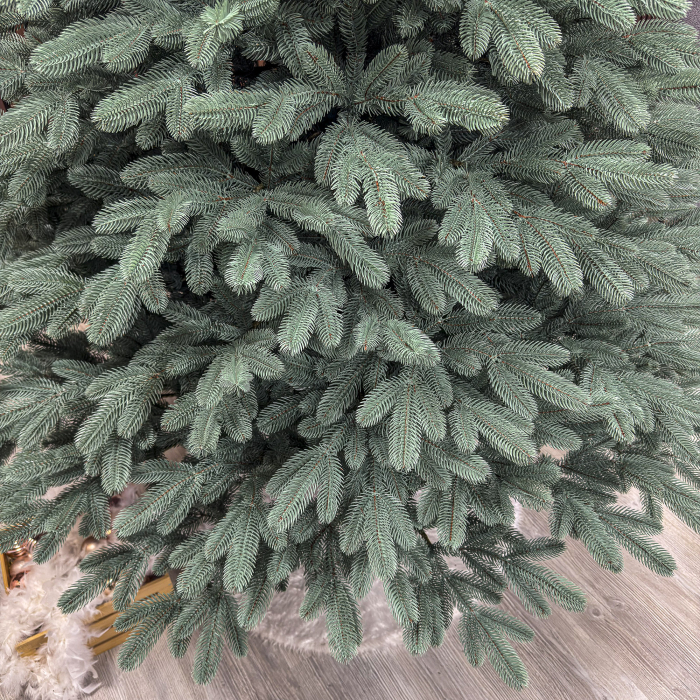 Brad artificial Christmas Deluxe, Laponia Select argintiu, integral 3D, 250cm [6]