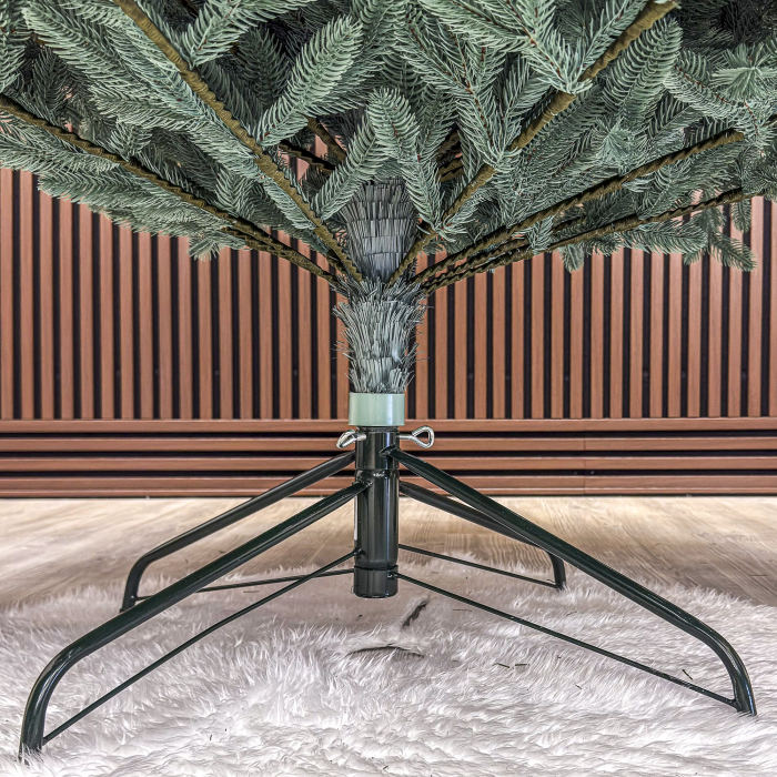 Brad artificial Christmas Deluxe, Laponia Select argintiu, integral 3D, 250cm [10]