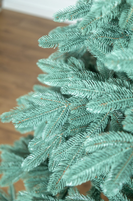 Brad artificial Christmas Deluxe, Laponia Select argintiu, integral 3D, 250cm [21]