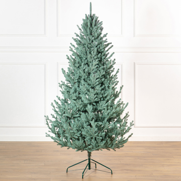 Brad artificial Christmas Deluxe by Sersimo, Viena Select argintiu, integral 3D, 210cm [11]