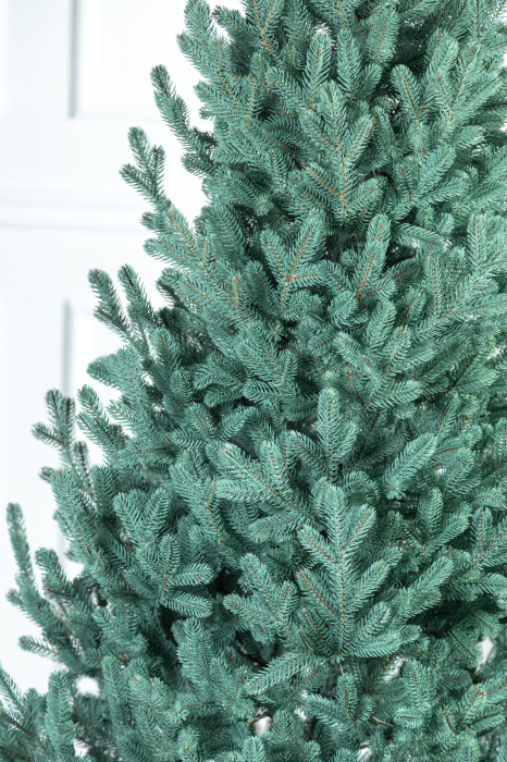 Brad artificial Christmas Deluxe, Viena Select argintiu, integral 3D, 210cm [8]