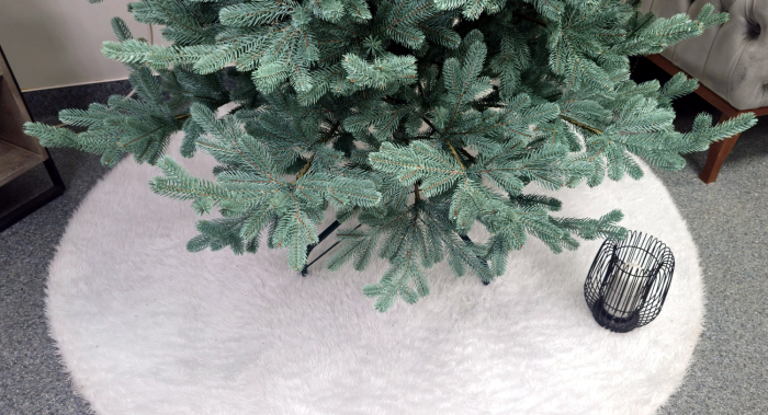 Brad artificial Christmas Deluxe, Viena Select argintiu, integral 3D, 210cm [2]
