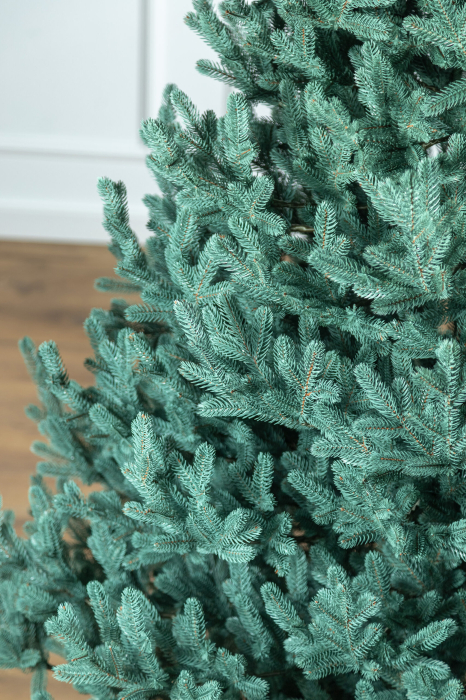 Brad artificial Christmas Deluxe, Viena Select argintiu, integral 3D, 210cm [11]