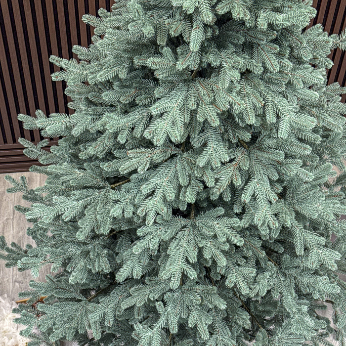 Brad artificial Christmas Deluxe, Viena Select argintiu, integral 3D, 230cm [2]