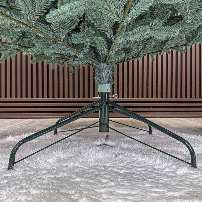 Brad artificial Christmas Deluxe, Viena Select argintiu, integral 3D, 230cm [5]