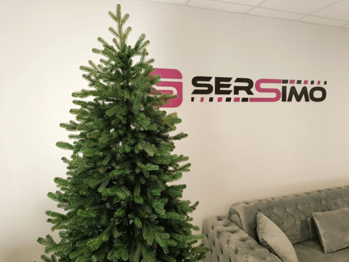 Brad artificial Christmas Deluxe by Sersimo, Viena Slim, 2D+3D, 210cm [17]