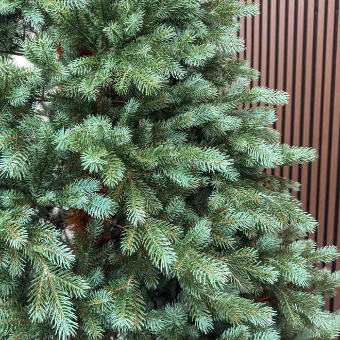 Brad artificial, Scandinavia, verde cu varfuri argintii, integral 3D, 210 cm [3]