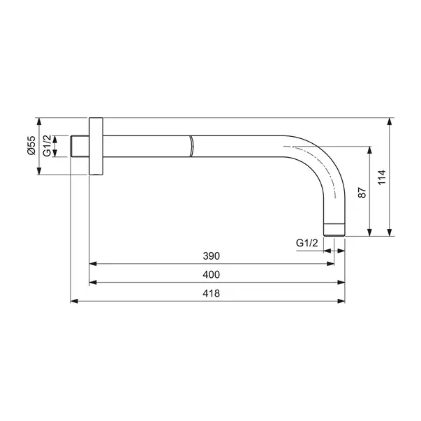 Brat de dus Ideal Standard IdealRain 40 cm rose mat [2]