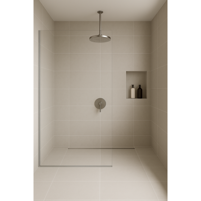 Brat de dus Remer Rubinetterie Wellness 347N50, 500 mm, montaj fix, compatibil para dus patrata/rotunda, alama cromata [5]