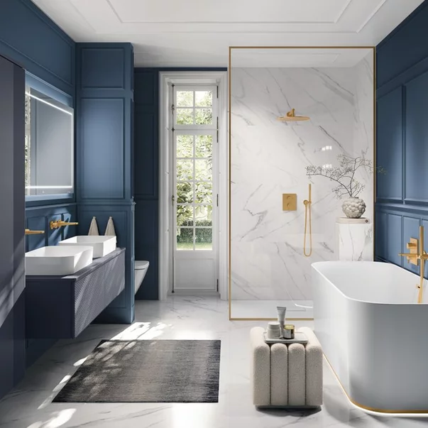 Brat de dus Villeroy&Boch Universal 40 cm profil round auriu periat [4]