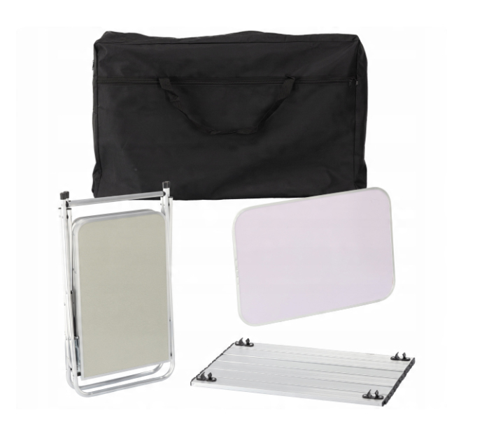 Bucatarie de camping pliabila cu 3 blaturi, cadru aluminiu, portabila pentru exterior, 175x40x111 cm [7]