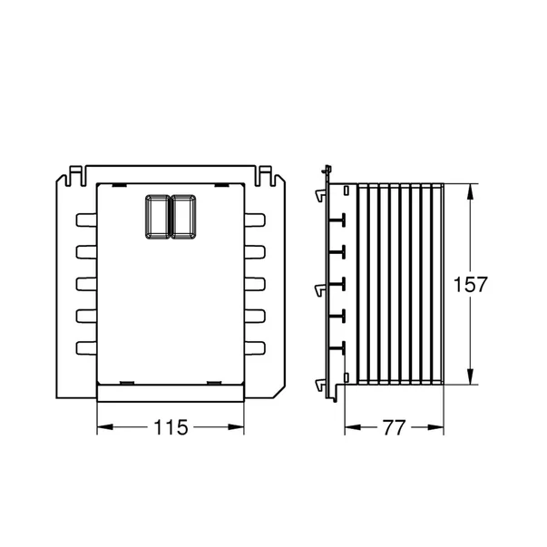 Burduf de vizitare Grohe pentru placi de actionare mici [2]