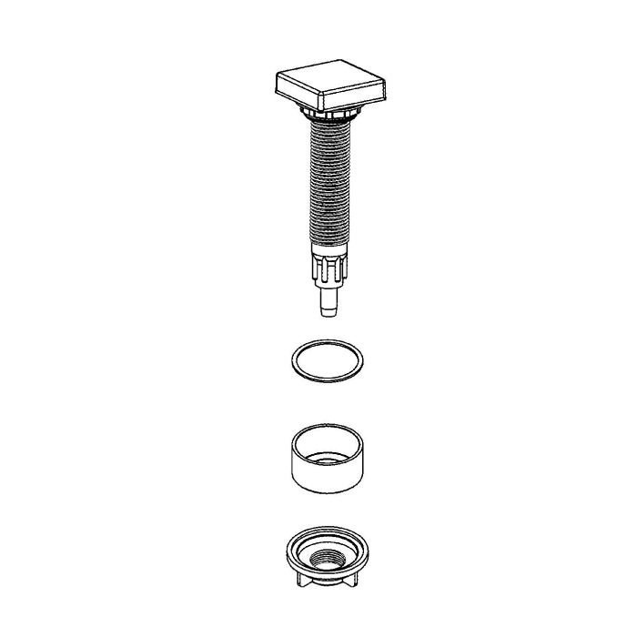 Buton evacuare chiuveta bucatarie Grohe 42574SD0, plastic, crom [2]