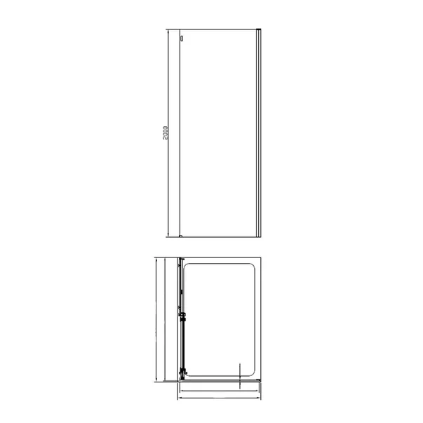 Cabina de dus dreptunghiulara Mediterraneo Panda Black cu usa culisanta 120x90 negru [2]