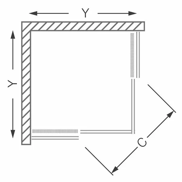 Cabina de dus patrata cu usi glisante Roth Lega Line LLS2 800 80x80 [4]