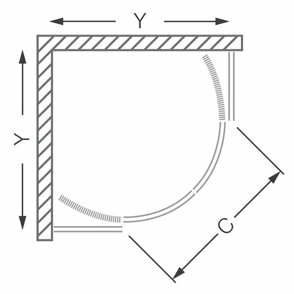 Cabina de dus semirotunda cu usi glisante Roth Lega Line LLR2 800 80x80 [3]