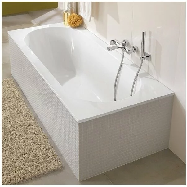 Cada dreptunghiulara compozit Villeroy&Boch Oberon 180x80 cm Quaryl [2]