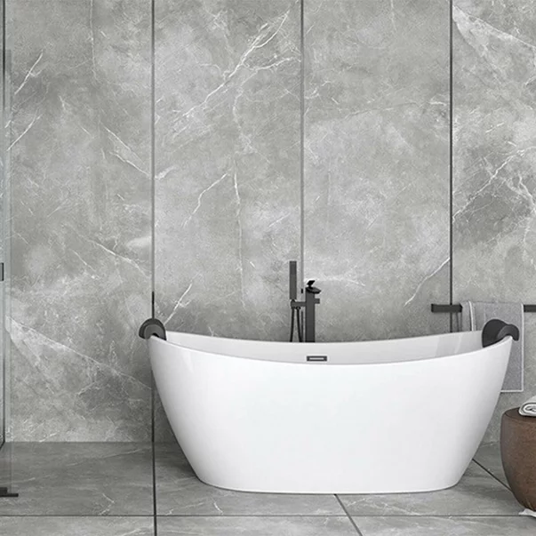 Cada freestanding Besco Ayla 170x80 cm alb lucios [2]