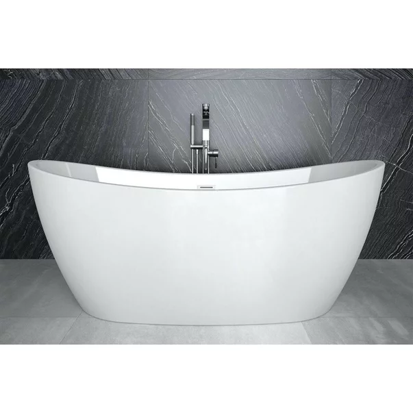 Cada freestanding Besco Ayla 170x80 cm alb lucios [7]