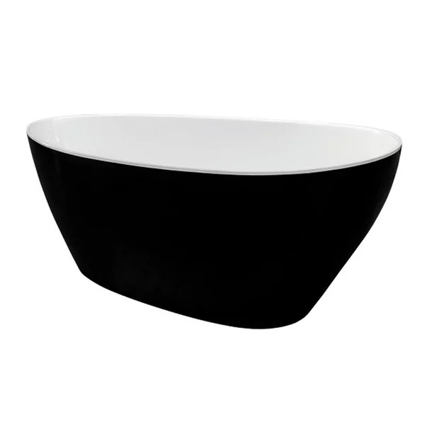 Cada freestanding Besco Goya 170x72 cm alb - negru [4]